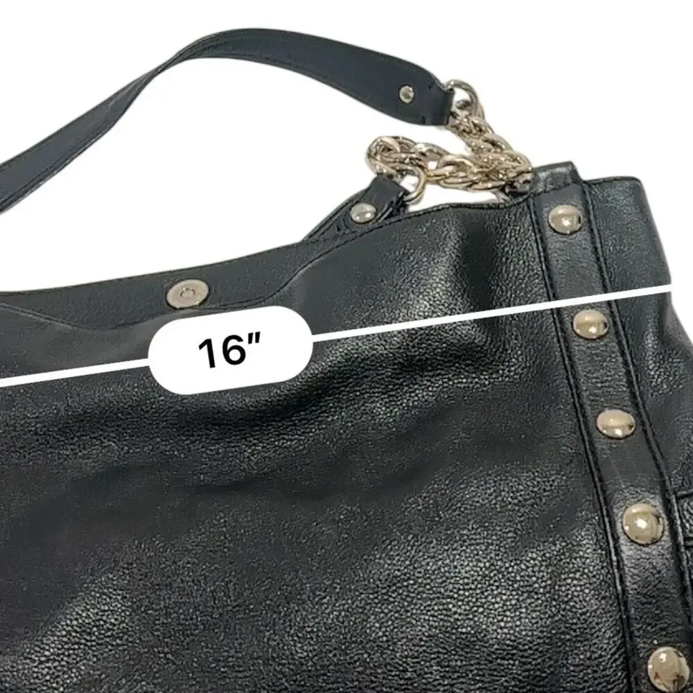 Michael Kors Astor large studded leather tote bag black pebbled leather - Picture 11 of 14